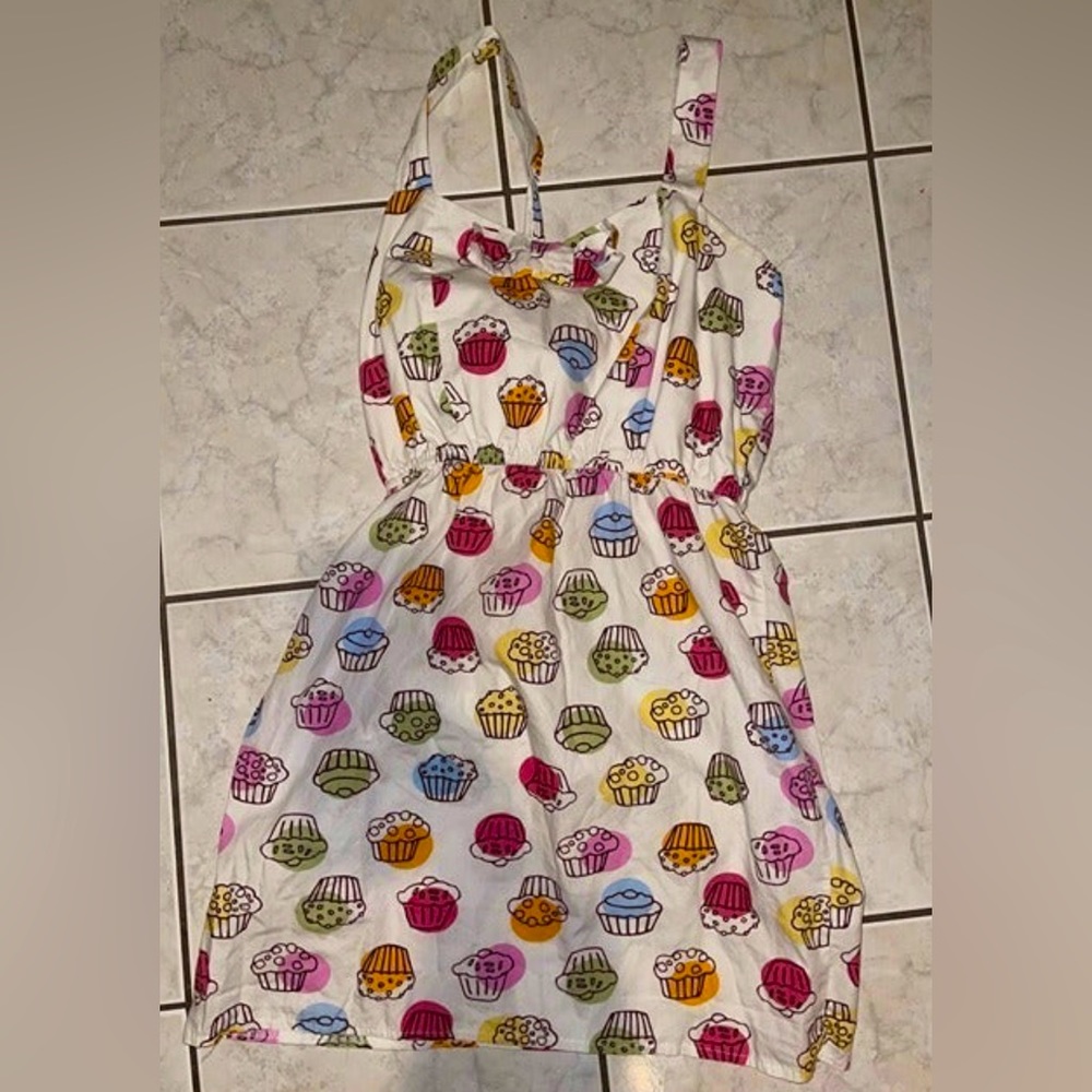 vintage cupcake dress  100% corrob Reko made in England size 2